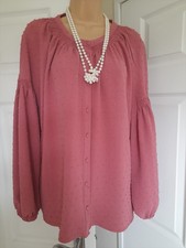 Tu Ladies Pink Or Coral Blouse