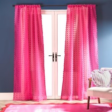 OHS Pompom Tufted Voile Net