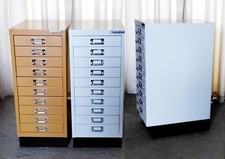 Bisley 10 Drawer Metal Filing Cabinets