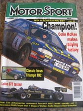 MOTOR SPORT JAN 1996 COLIN