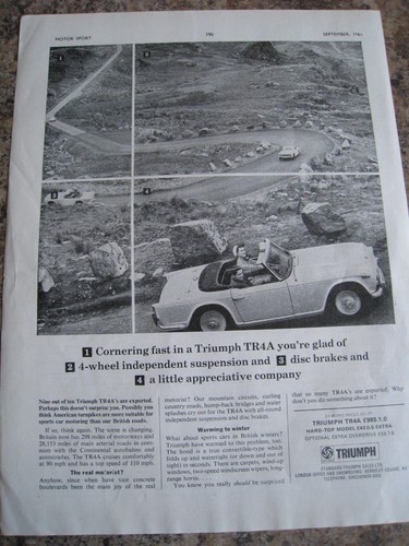 Triumph tr4a cornering fast - triumph,