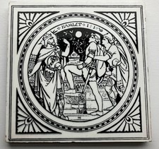 3 VICTORIAN MINTON HEARTH