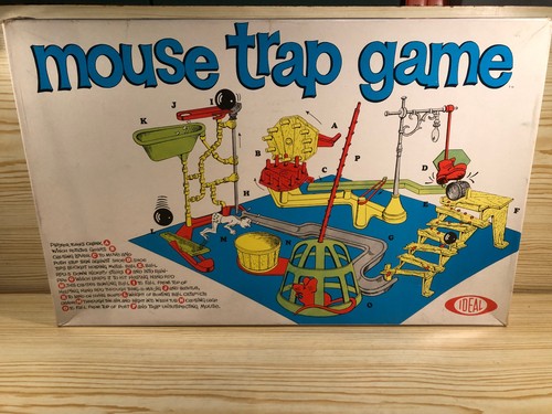 Vintage 1963 mouse - trap, board