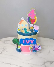 peppa pig cake topper