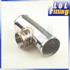 2.5" OD Stainless Steel Turbo Charge T Pipe For 50mm BOV Blow Off Valve Adapter