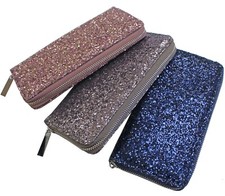 Ladies Womens Designer Glitter Clutch Purse Party Bag Phone Holder Purses Wallet