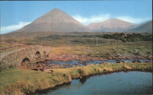 Vintage postcard glamaig - vintage,