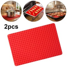 2 X Silicon Baking Mat Pyramid