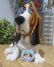Arora Pets with Personality Dog Ornament Figure Charlie Farley Basset Hound