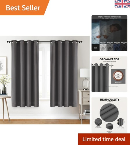Elegant grey blackout curtains - grey,