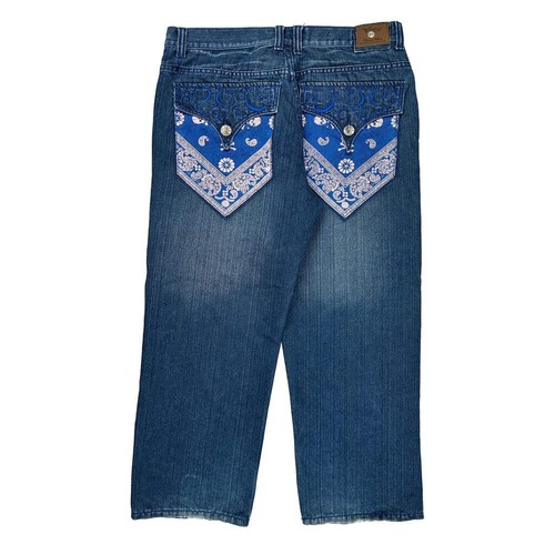 Makaveli jeans 37w 32l blue - jeans,