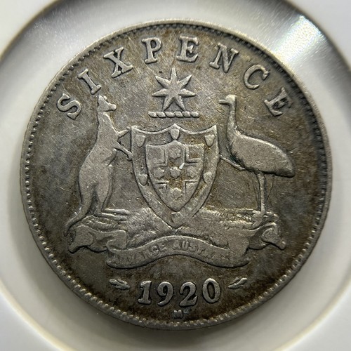 1920 sixpence coin - 1920, good