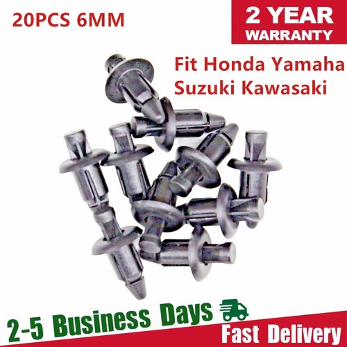 6mm plastic rivet trim - plastic, clips