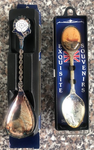 Vintage souvenir spoons - spoons, mary