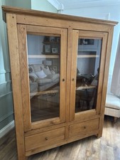 Original Restored Victorian Laundry Cupboard With Original Lock & Key