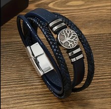 Mens Braided Surfer Wristband