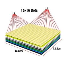 Base Plate 16 x 16 Studs Dots Building Blocks Compatible With Most Major Brands