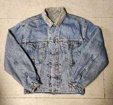 Vintage Levi's Orange Tab Denim Jacket Quilt Lined Mens Size Small