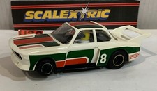 Slot Car Triang Scalextric C116 Bmw 3.0 Csl #8 White/Green