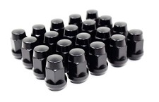 20 12x1.25 Black Acorn Lug