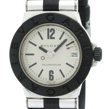 BVLGARI Aluminum Rubber Quartz Ladies Watch AL32TA