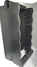 Black plastic storage tower - black,