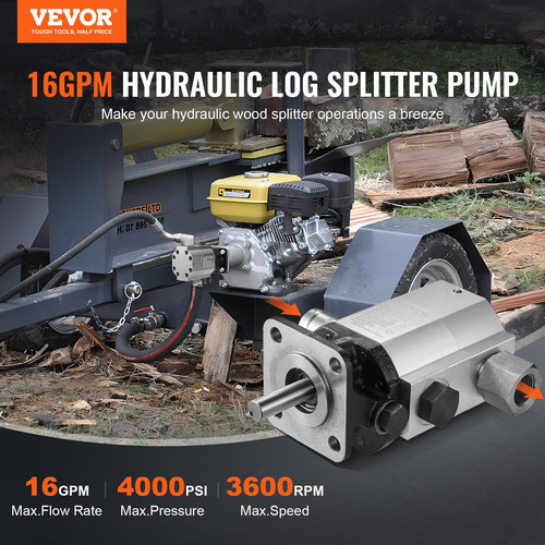 Hydraulic wood log splitter - hydraulic,