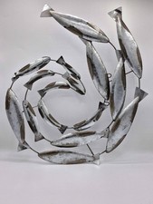 Metal Fish Wall Art, Silver