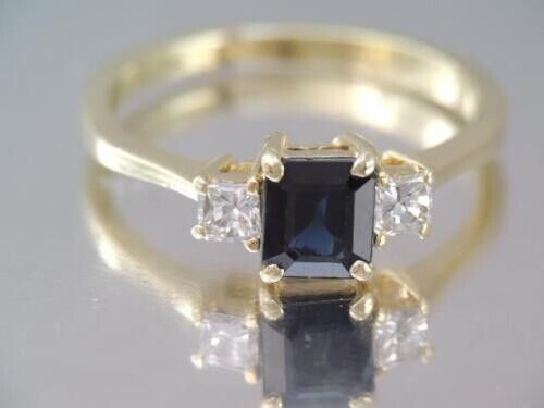 Natural princess cut sapphire - natural,