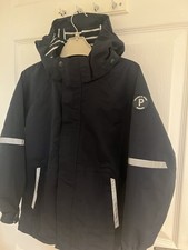 Polarn O. Pyret POP Kids Navy Blue Waterproof Hooded Shell Jacket 7-8 Years
