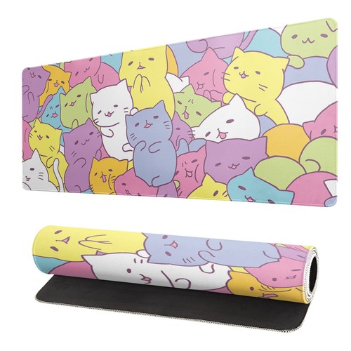 Kawaii cats gaming mouse - mouse, pad