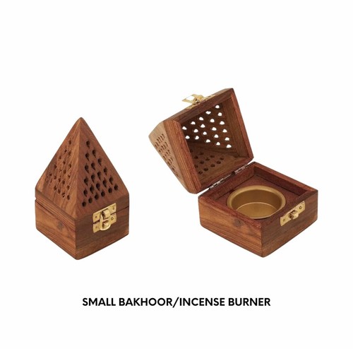 Small wood bukhoor burner - small,
