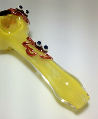 Glass tobacco smoking pipe - glass,