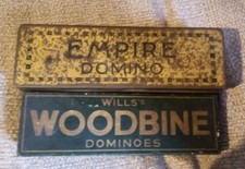 Empire Domino x 27 Complete Set & Tin + 19 x Will's Woodbine Dominoes & Tin
