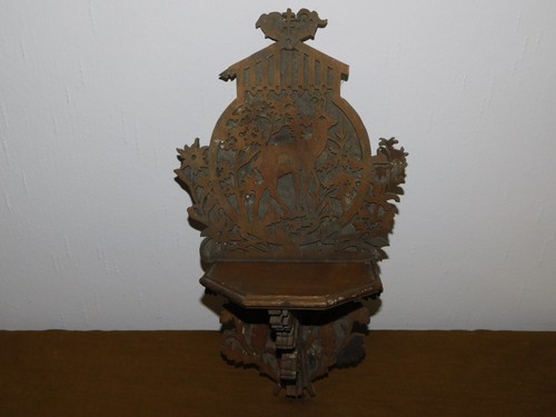 Wooden altar fretwork shelf - wooden,