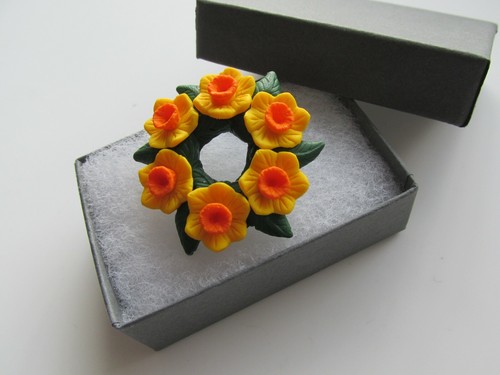 Handmade dark yellow spring - handmade,