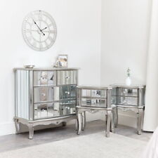 Silver mirrored chest of