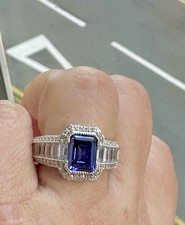 QVC Diamonique size Q sterling