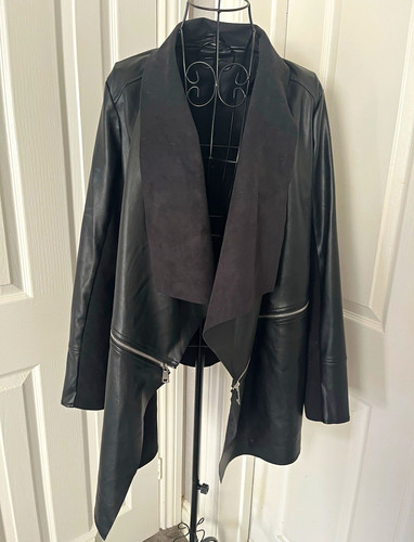 Yours black faux leather - black,