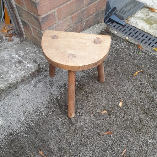Leg stool wood vintage - 3,