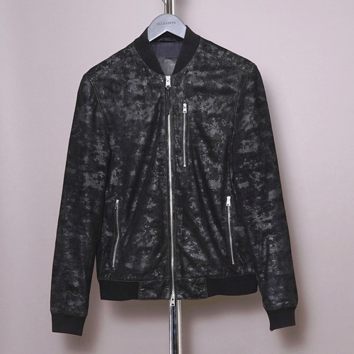 All saints leather jacket - saints,
