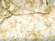 Large Titley & Marr CHARLECOTE Gold Colour Fabric Cotton Unused Toile L: 3,5 m