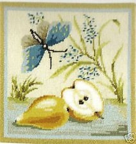 Butterfly and pears - butterfly,