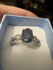 Black Opal, Sterling Silver