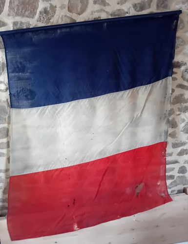 Large vintage french - large, flag-