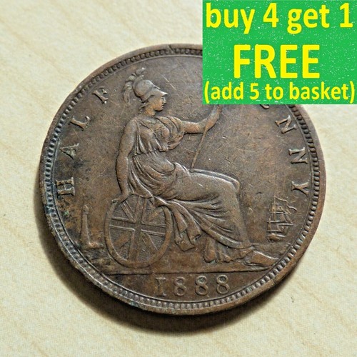 Queen victoria half - victoria, half-penny