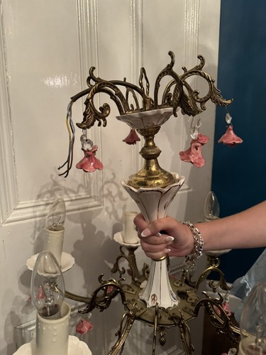 Shabby chic chandelier - shabby,