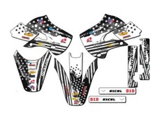 2002-2009 KLX 110 MERICA Grey Senge Graphics Kit Compatible with Kawasaki