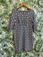 Pepperberry black&white patterned dress size 16