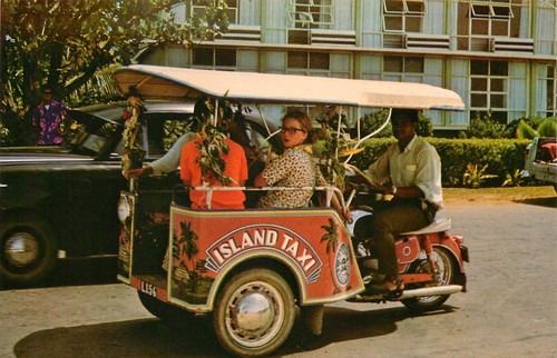 Postcard tricycle three wheel - tricycle,